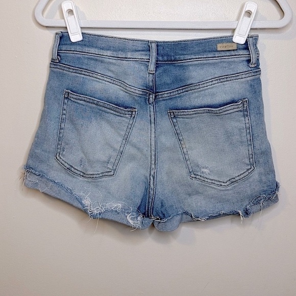 Sneak Peek High Rise Cutoff Blue Jean Shorts Size Small - Picture 2 of 6